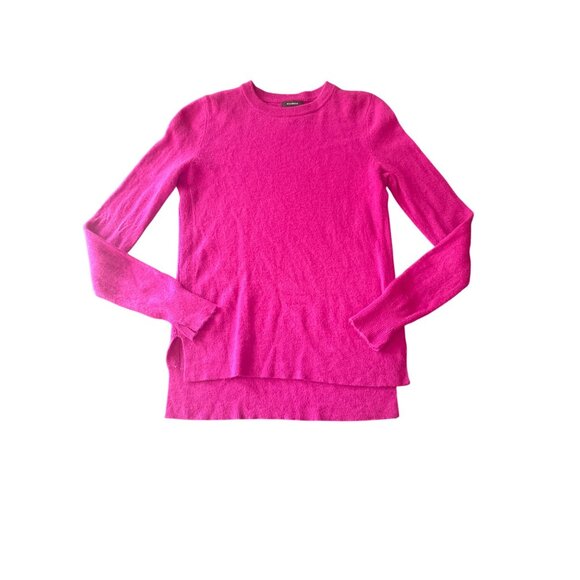 Halogen Womens 100% Cashmere Fuchsia Pink Long Sleeve Sweater Size S - Picture 1 of 5